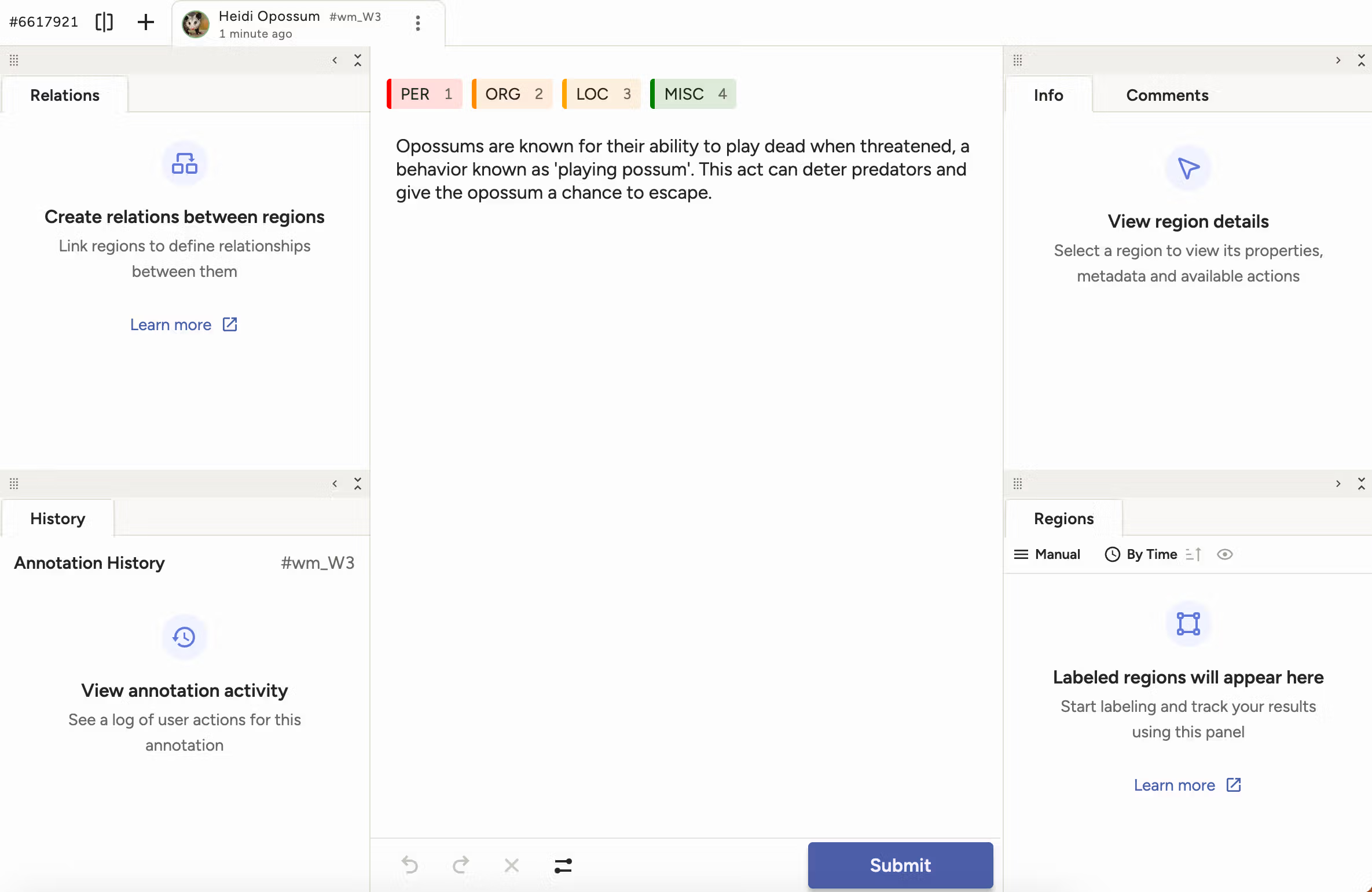 Image of empty state panels